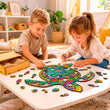 Puzzle de madera con forma Tortuga longeva A3 BusyKids