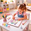 Set creativo BusyKids Pintar con números Unicornio