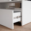 Mesa de centro LINO con ruedas y cajón – mesa moderna para salón