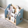 Estantería de libros / Biblioteca Montessori - Color azul claro / rosa