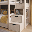 Litera BusyKids LUMI-MAX con escalera de almacenaje 90 x 200 / 120 x 200 cm