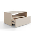 Mesa de centro LINO con ruedas y cajón – mesa moderna para salón