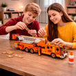 Maqueta 3D de madera Vehículo de bomberos BusyKids