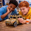 Maqueta 3D de madera Vehículo todoterreno militar BusyKids