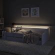 Cama Montessori de suelo ERYK 160 × 80 cm con barrera anticaídas – Blanco