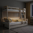 Litera BusyKids LUMI con escalera frontal 90 x 200 / 120 x 200 cm