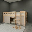 Cama casita para niños BusyKids LOFTI con escalera 90 × 200 cm