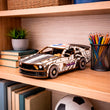 Maqueta 3D de madera Coche de policía deportivo BusyKids