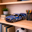 Maqueta 3D de madera Coche deportivo tipo muscle car BusyKids