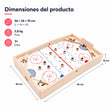 BusyKids Dynamic Arena – Hockey de mesa de madera para toda la familia