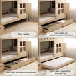 BusyKids Litera con forma de casita DREAM-HOUSE MAX con escalera con almacenamiento 90 x 200 cm