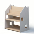 Estantería Montessori 2 en 1 polivalente - Color blanco