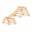 Set de escalada modular para niños 2 en 1 con tabla de doble cara