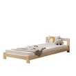 Cama individual de madera para niños BusyKids BASE con cabecera