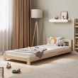 Cama individual de madera para niños BusyKids BASE con cabecera