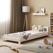 Cama individual de madera para niños BusyKids BASE con cabecera