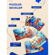 Puzzle de madera Mundo submarino BusyKids