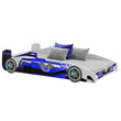 Cama infantil FORMULA con diseño gráfico y colchón - 160 x 80 cm