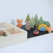 Set de figuritas de madera Montessori, "Set Bosque"