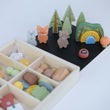 Set de figuritas de madera Montessori, "Set Bosque"
