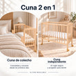 BusyKids MIRACLE 2 en 1 cuna de colecho con colchón
