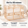 BusyKids MIRACLE 7 en 1 cuna evolutiva con colchón