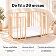 BusyKids MIRACLE 7 en 1 cuna evolutiva con colchón