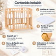 BusyKids MIRACLE 5 en 1 cuna evolutiva con colchón