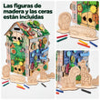Casita educativa de madera - ZOO WORLD
