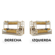 Litera BusyKids LUMI-MAX con escalera de almacenaje 90 x 200 / 120 x 200 cm
