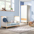 Cuna infantil BK SOFA 120 × 60 con barrotes extraíbles y función de sofá
