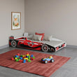 Cama infantil FORMULA con diseño gráfico y colchón - 160 x 80 cm