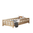 Cama individual BusyKids STANDART-MAX con barandilla de protección frontal