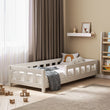 Cama individual BusyKids STANDART-MAX con barandilla de protección frontal