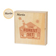 Set de figuritas de madera Montessori, "Set Bosque"