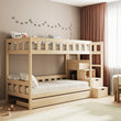 BusyKids Litera TOTO-TWIN MAX con escalera y espacio de almacenamiento 200x90 cm