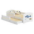 Cama infantil LUK-MAX con cama adicional 145 x 80 cm y colchón