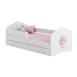 Cama infantil FALA-ONE con barrera de protección y cajón de almacenamiento