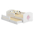 Cama infantil LUK-MAX con cama adicional 145 x 80 cm y colchón