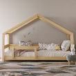 Cama infantil en forma de casita BusyKids MIMI-HOUSE con borde reforzado