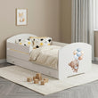 Cama infantil LUK-ONE con barrera de protección y cajón de almacenamiento