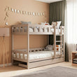 BusyKids Cama Alta Infantil TOTO-TWIN con Escalera – para dos niños 200 × 90 cm