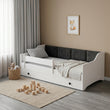Cama infantil ERYK-ONE con paneles suaves y cajón de almacenamiento