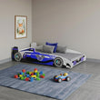 Cama infantil FORMULA con diseño gráfico y colchón - 160 x 80 cm
