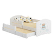 Cama infantil LUK-MAX con cama adicional 145 x 80 cm y colchón