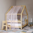 Cama infantil en forma de casita BusyKids MIMI-HOUSE con borde reforzado