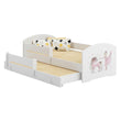 Cama infantil LUK-MAX con cama adicional 145 x 80 cm y colchón