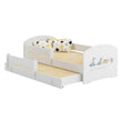 Cama infantil LUK-MAX con cama adicional 145 x 80 cm y colchón