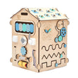 Casita educativa de madera - natura colores menta