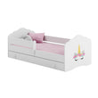 Cama infantil FALA-ONE con barrera de protección y cajón de almacenamiento